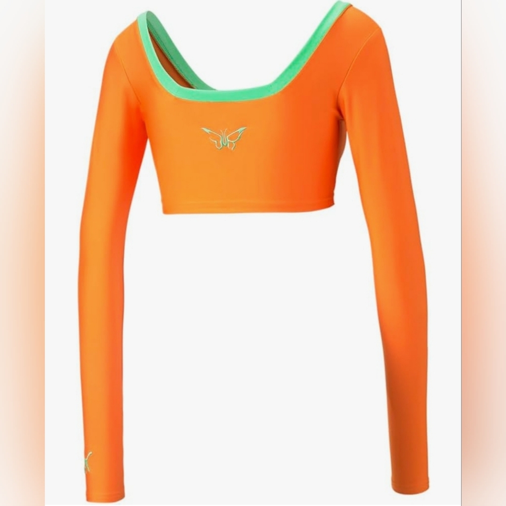 Dua Lipa X Puma Medium Long Sleeve Crop Top